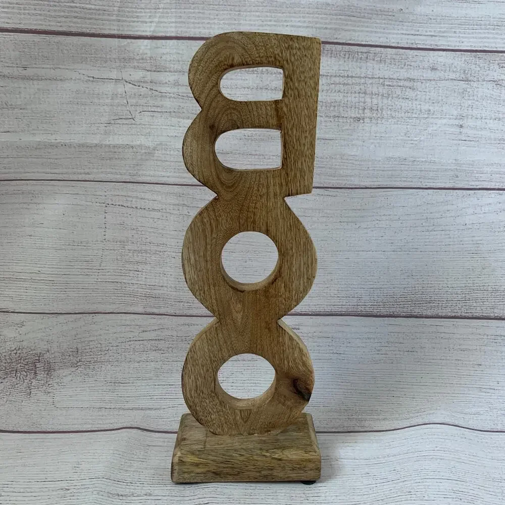 Halloween Home Wooden Boo Vertical Self-Standing